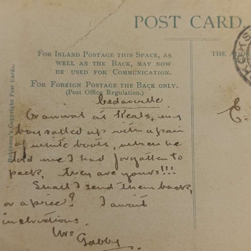 1907 Postcard Cedarville (East Griqualand) to Kokstad