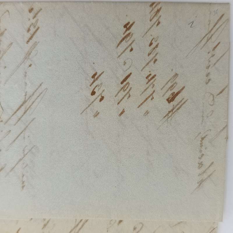 1843 Letter from the Prussian Post office in Hamburg to Herrnhut
