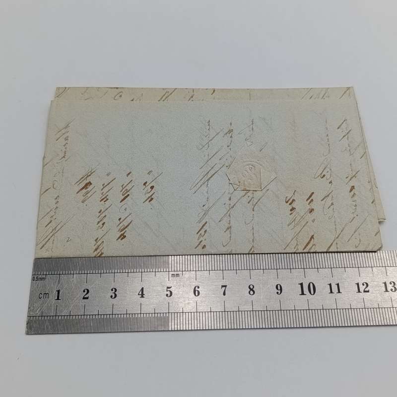 1843 Letter from the Prussian Post office in Hamburg to Herrnhut