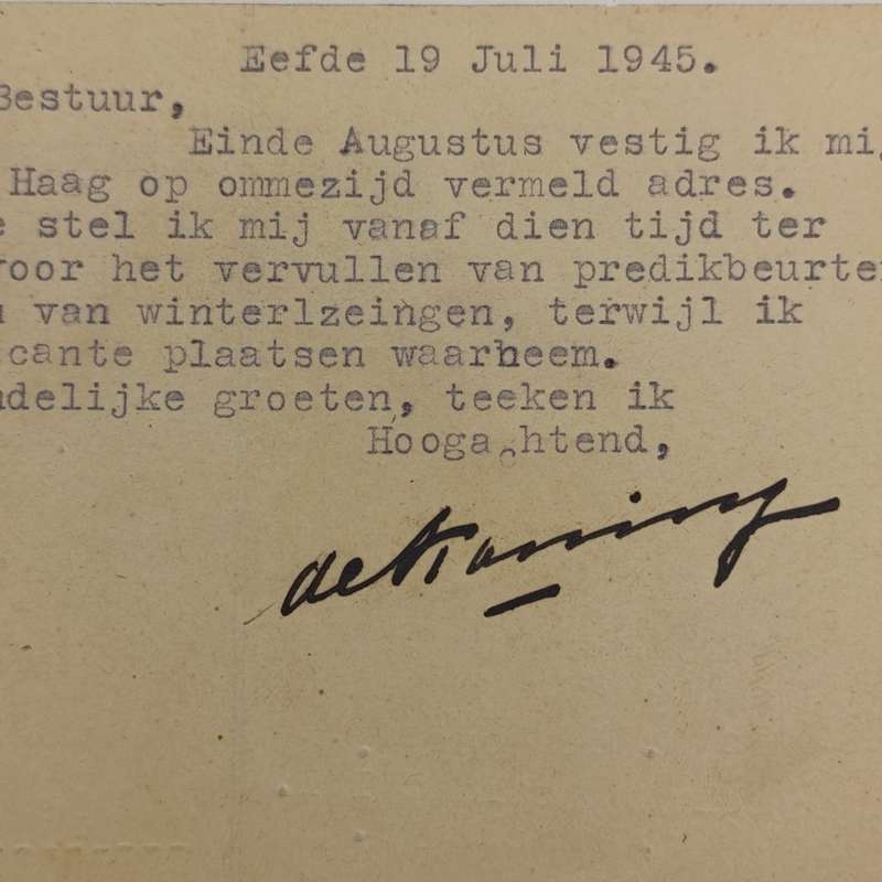 1945 Prepaid 5 cent Netherlands postcard