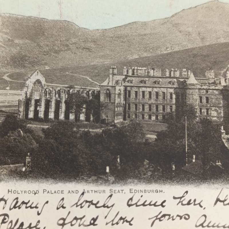 1904 Postcard Edinburgh, Scotland to Cape Colony - one penny Edward stamp