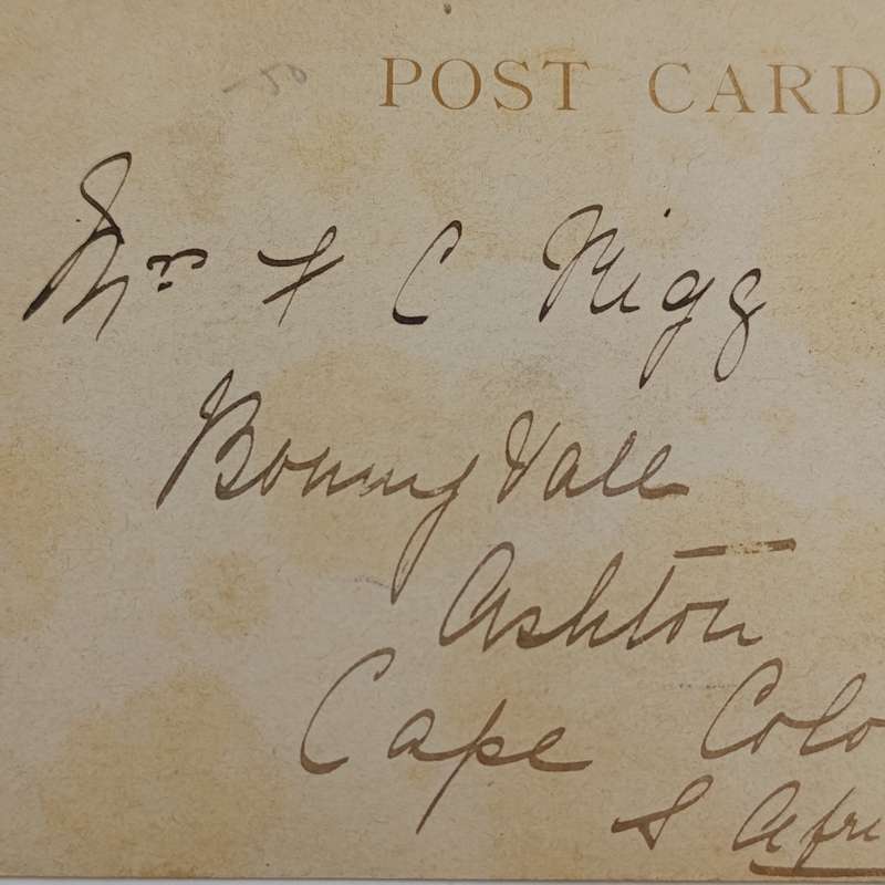1904 Postcard Edinburgh, Scotland to Cape Colony - one penny Edward stamp