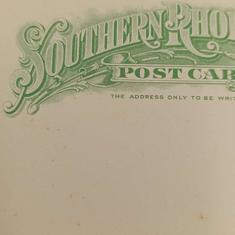 Southern Rhodesia prepaid postcard with printed George 6 1/2d postage