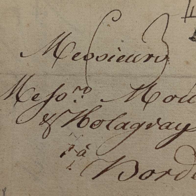 1788 Letter from Hamburg to Bordeaux, France