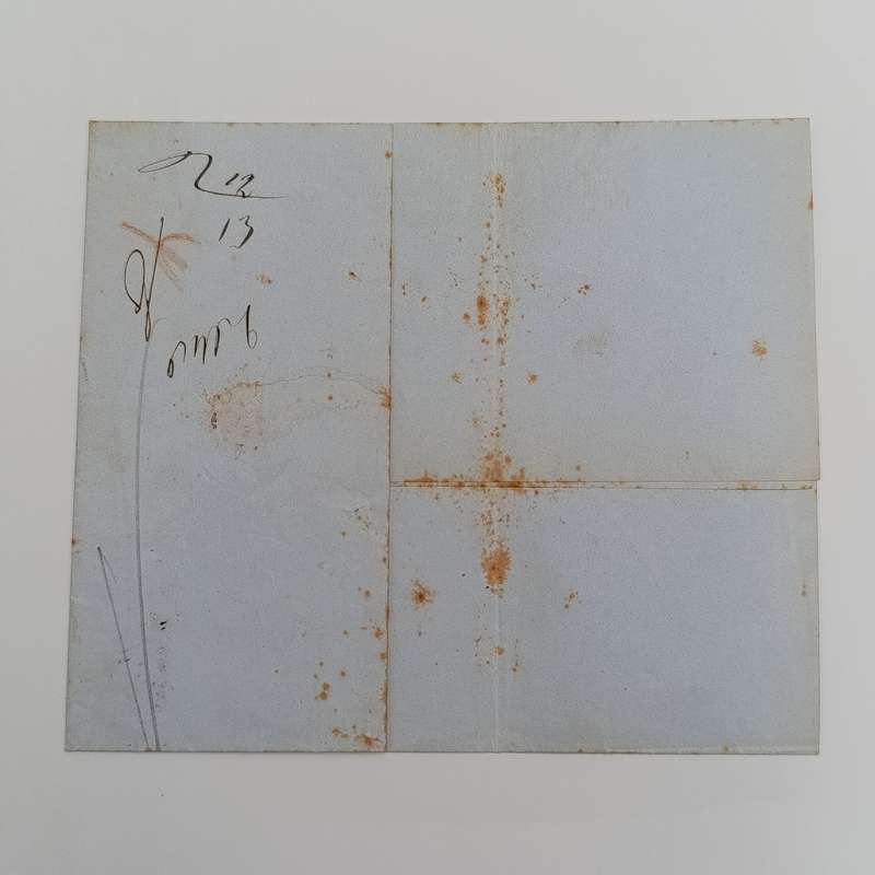 1856 letter from Copenhagen to Paris forwarded through the Danish Post office in Hamburg
