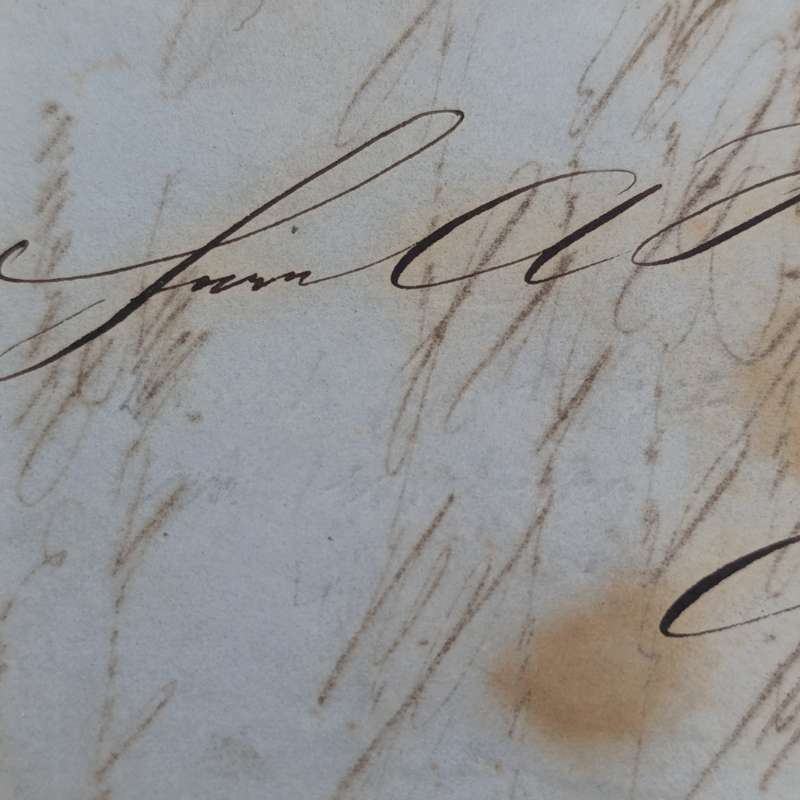 1859 Early Letter from the Danish Post Office in Hamburg to Aatborg franked with 4 Shilling