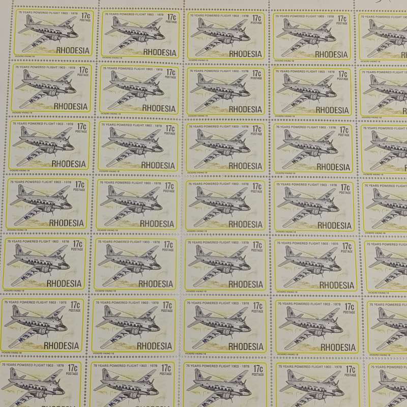 SACC 337 Vickers  Viking full sheet with fold crease bottom left