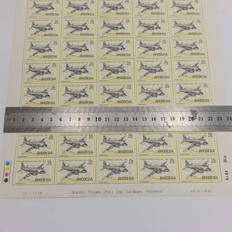 SACC 337 Vickers  Viking full sheet with fold crease bottom left