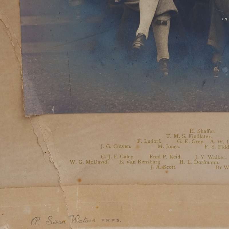 RIE Winter Session 1928-1929 group photo with names - taken in Bruntsfield, Edinburgh