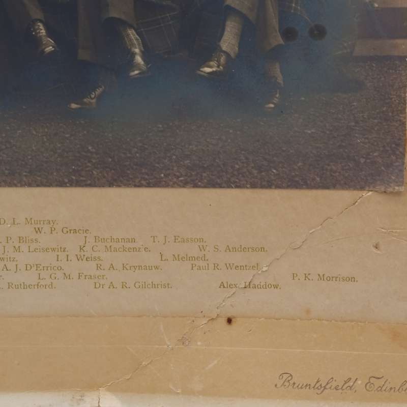 RIE Winter Session 1928-1929 group photo with names - taken in Bruntsfield, Edinburgh