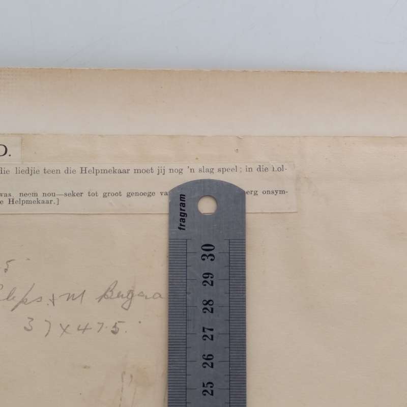Original Cartoon Sketch of the Anti-Nasionale Lied by DC Boonzaier