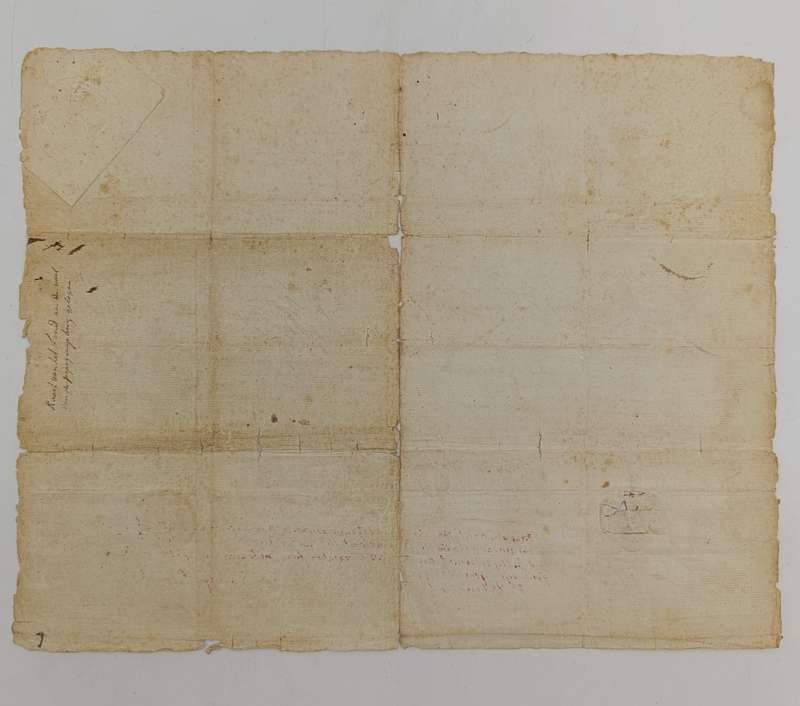 Antique 1785 Dutch East India VOC lease agreement by Govenor Joachim van Plettenberg