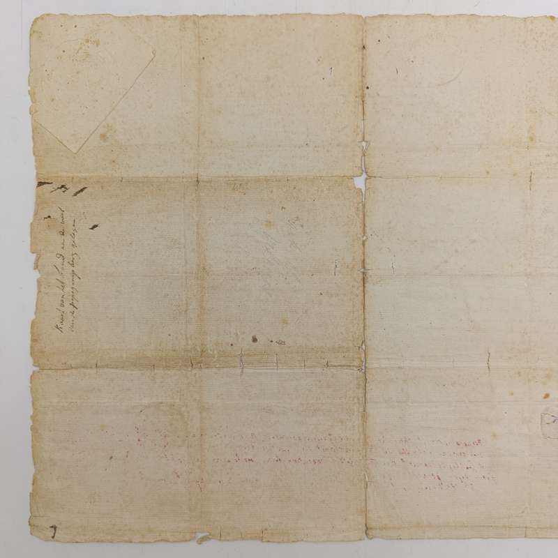 Antique 1785 Dutch East India VOC lease agreement by Govenor Joachim van Plettenberg