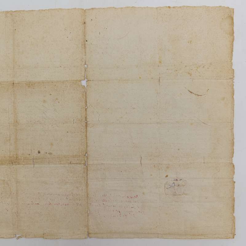 Antique 1785 Dutch East India VOC lease agreement by Govenor Joachim van Plettenberg