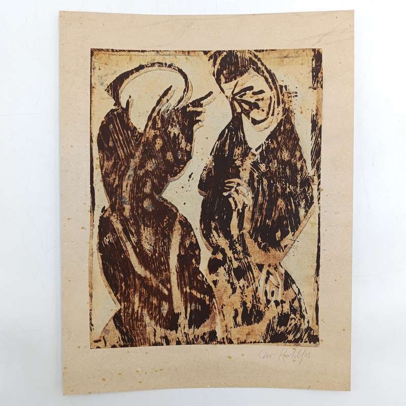 Christian Rohlfs Lithograpgh print - signed