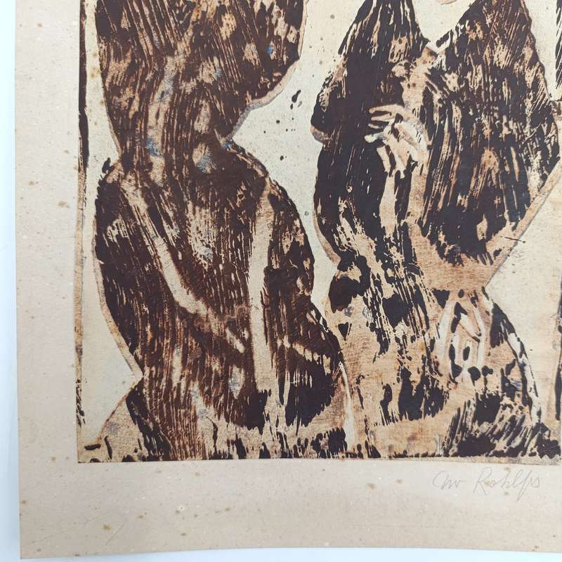 Christian Rohlfs Lithograpgh print - signed