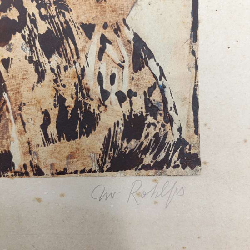 Christian Rohlfs Lithograpgh print - signed