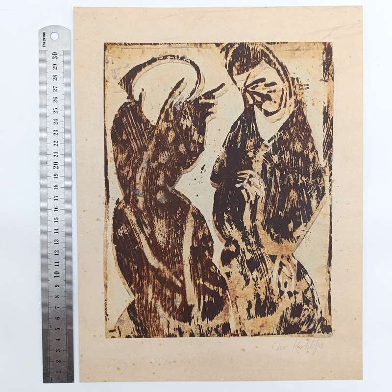 Christian Rohlfs Lithograpgh print - signed