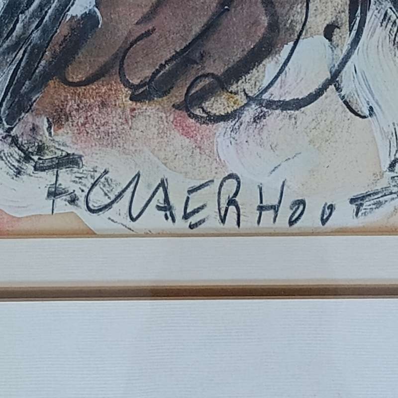 Original Frans Claerhout painting in frame