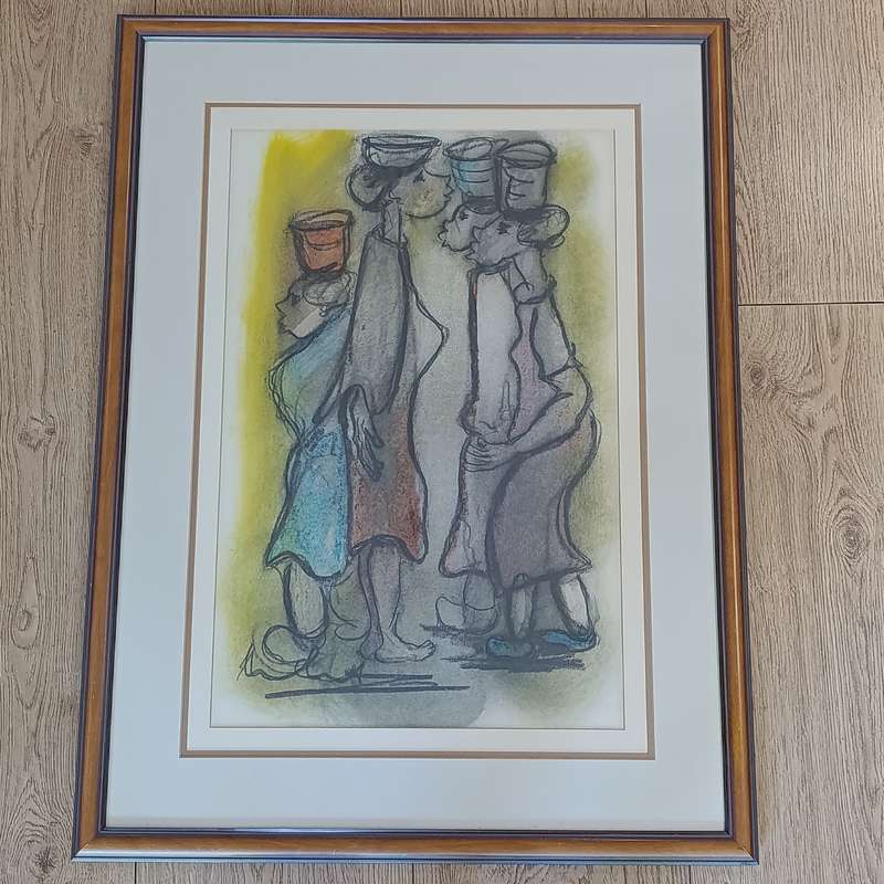 Original Frans Claerhout painting in frame