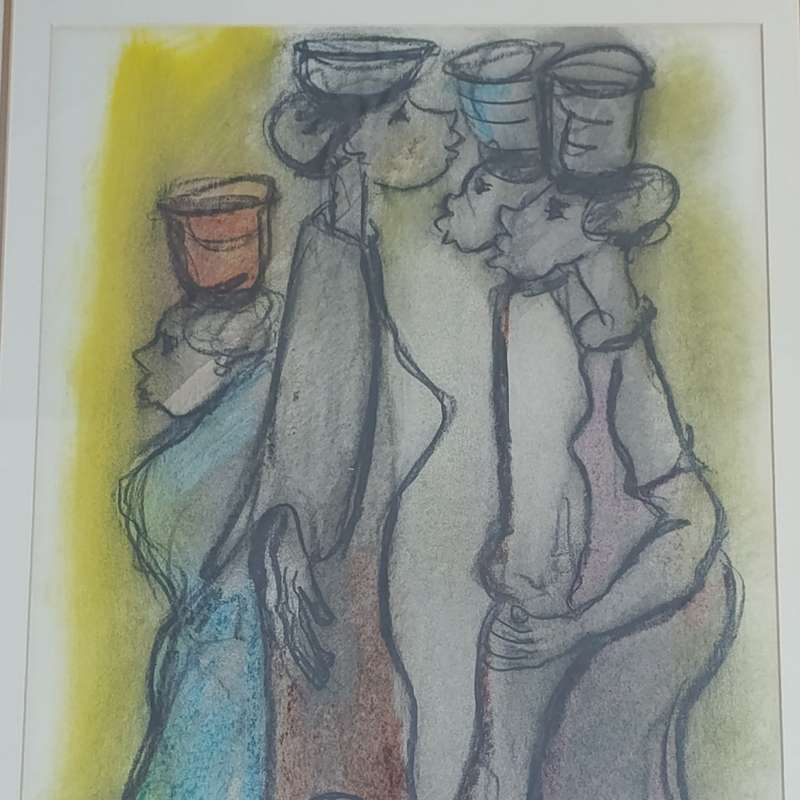 Original Frans Claerhout painting in frame