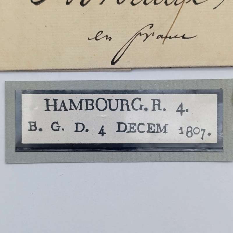 1807 Letter from Hambourg to Bordeaux France - dated 17 Aug 1807 Bureau Grand Ducal exitmail