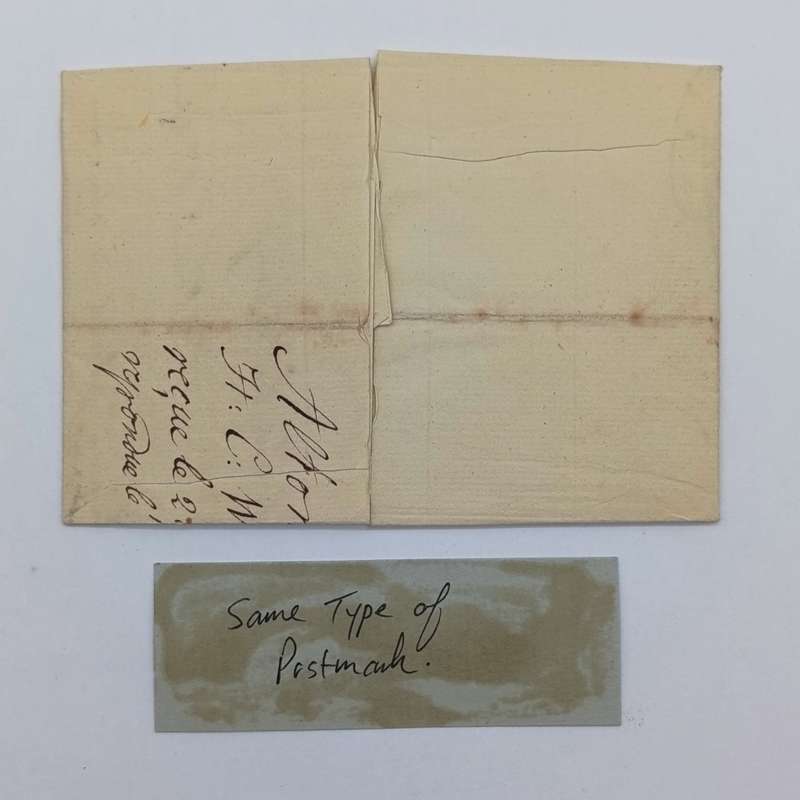 1807 Letter from Hambourg to Bordeaux France - dated 17 Aug 1807 Bureau Grand Ducal exitmail