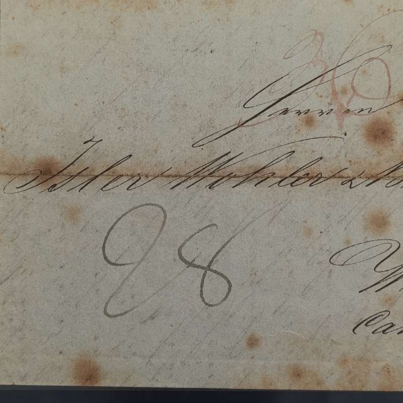 1840 Letter from Hamburg to Wohlen (Switzerland)