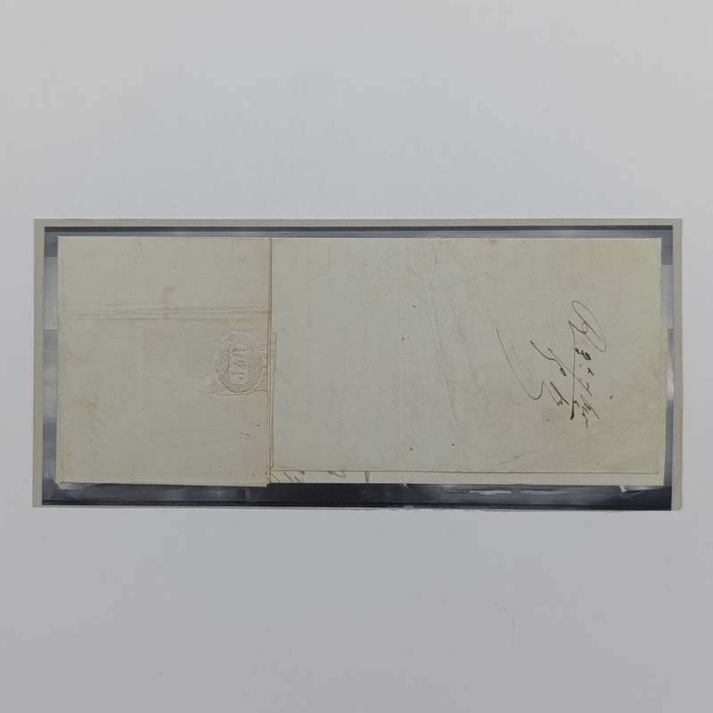 1842 Letter from Wohlen (Switzerland) to Hamburg - various postal marks and rubber stamps