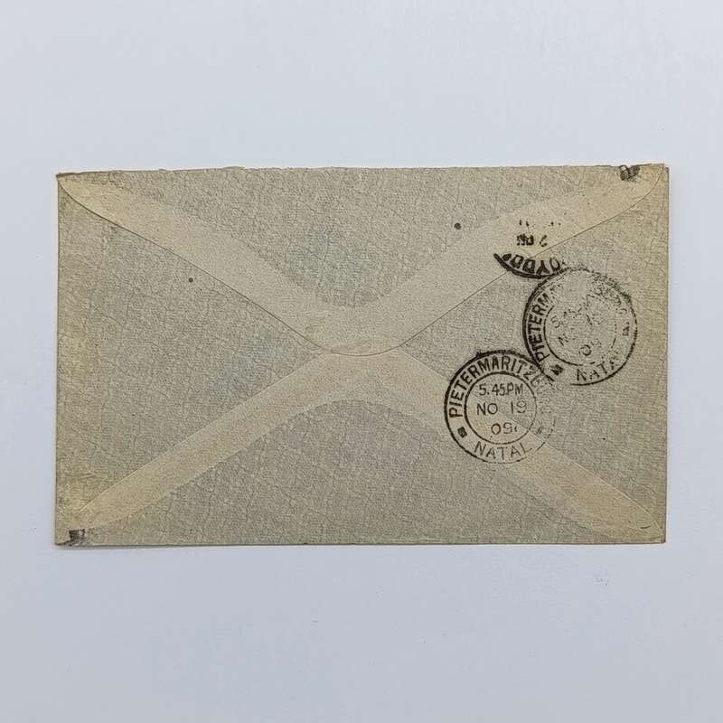 1909 Letter sent from Newmarket, Cape of Good Hope to Surrey, England