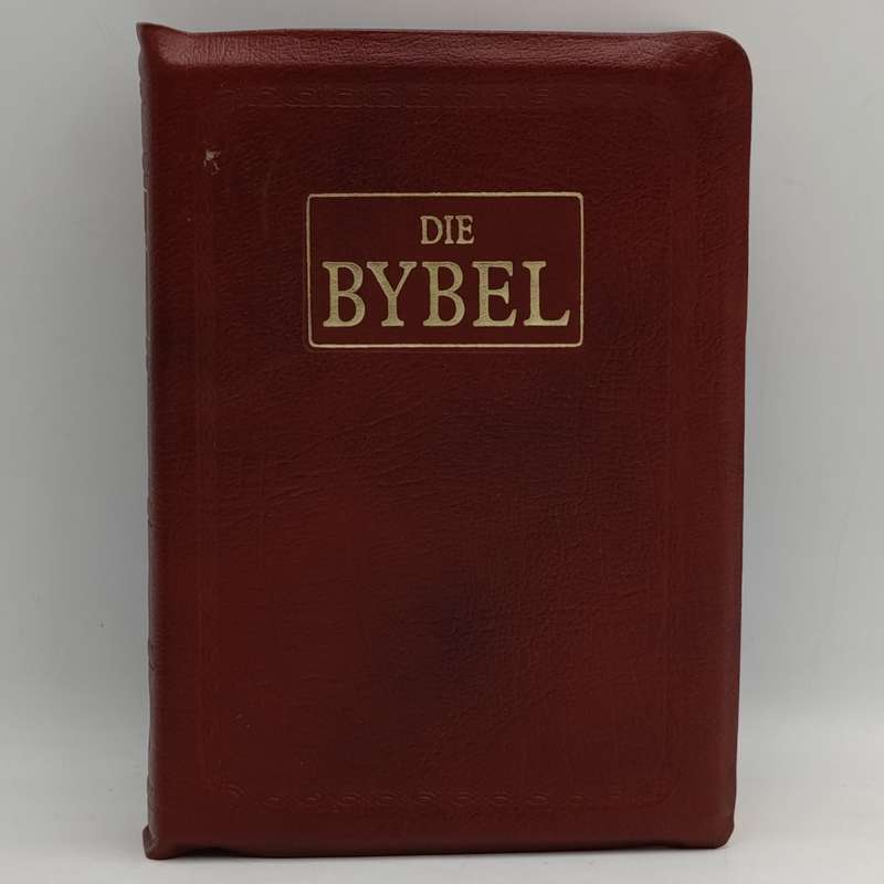 Die Bybel in Afrikaans - AFR83 - brown bison leather cover in box