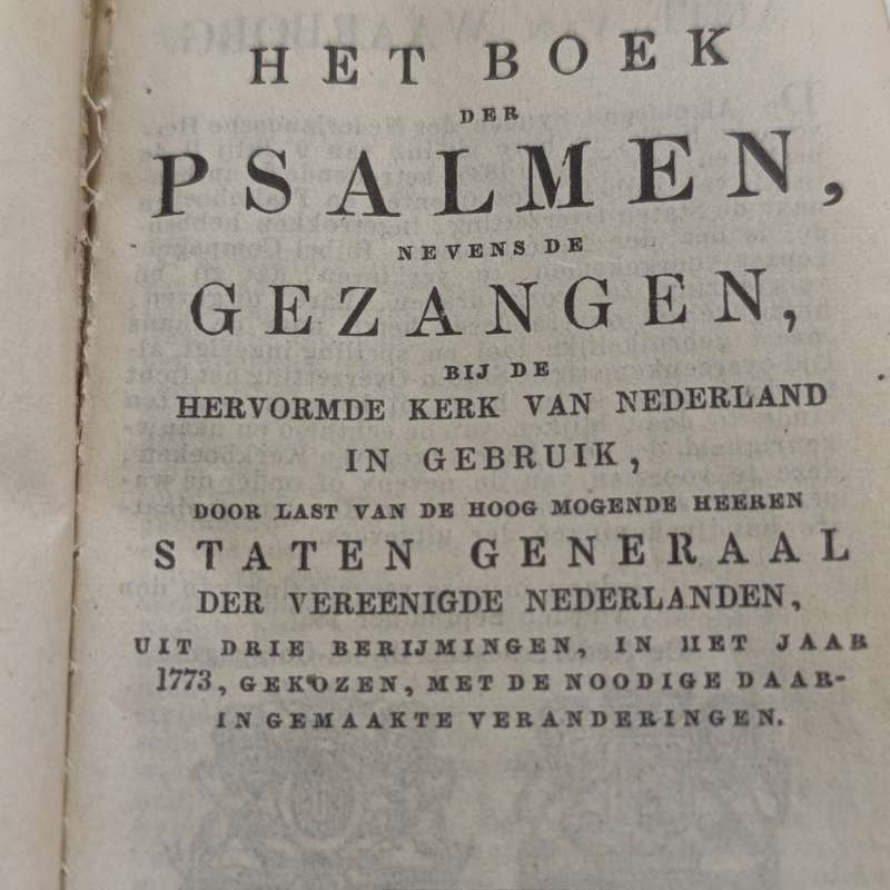 Pair of Antique Psalmen en gezangen books