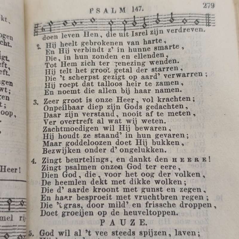 Pair of Antique Psalmen en gezangen books