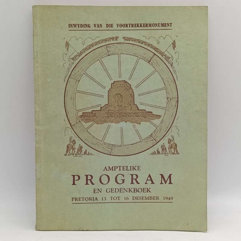 1949 Inwyding van die Voortrekkermonument amptelike program en gedenkboek
