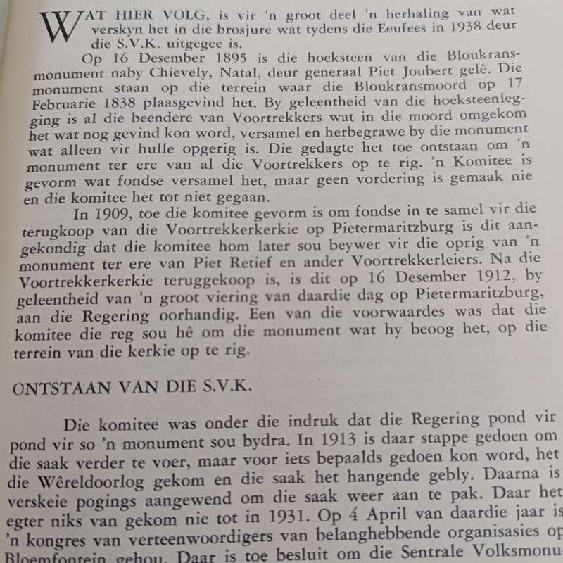 1949 Inwyding van die Voortrekkermonument amptelike program en gedenkboek