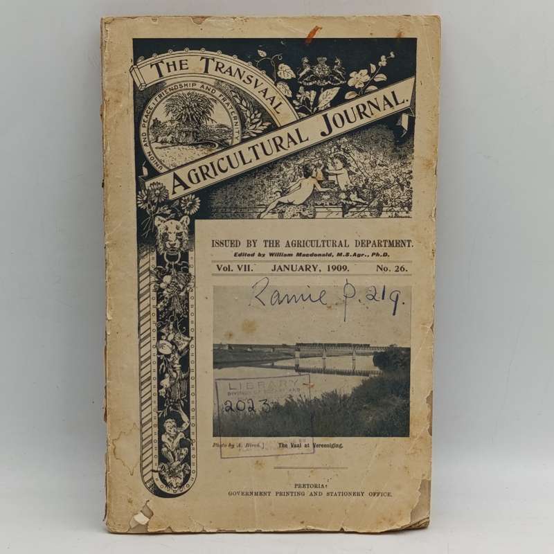 The Transvaal Agricultural Journal - January 1909