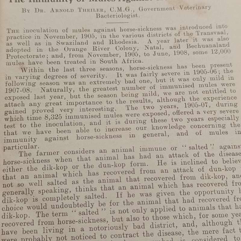 The Transvaal Agricultural Journal - January 1909