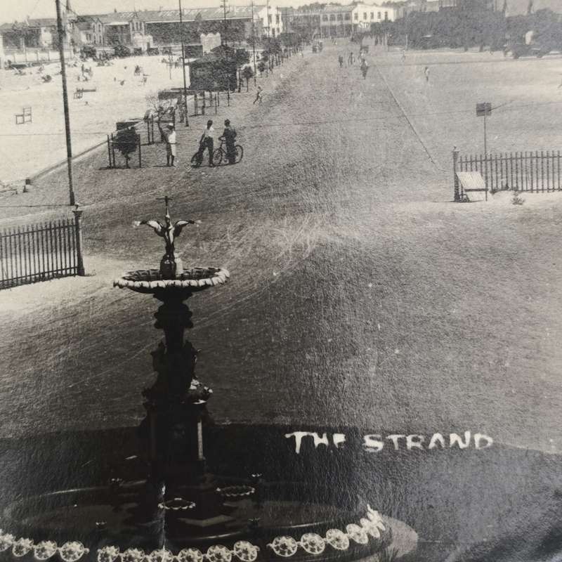 1929 Postcard The Strand - Western Cape Posted Strand to Edinburgh, Scotland