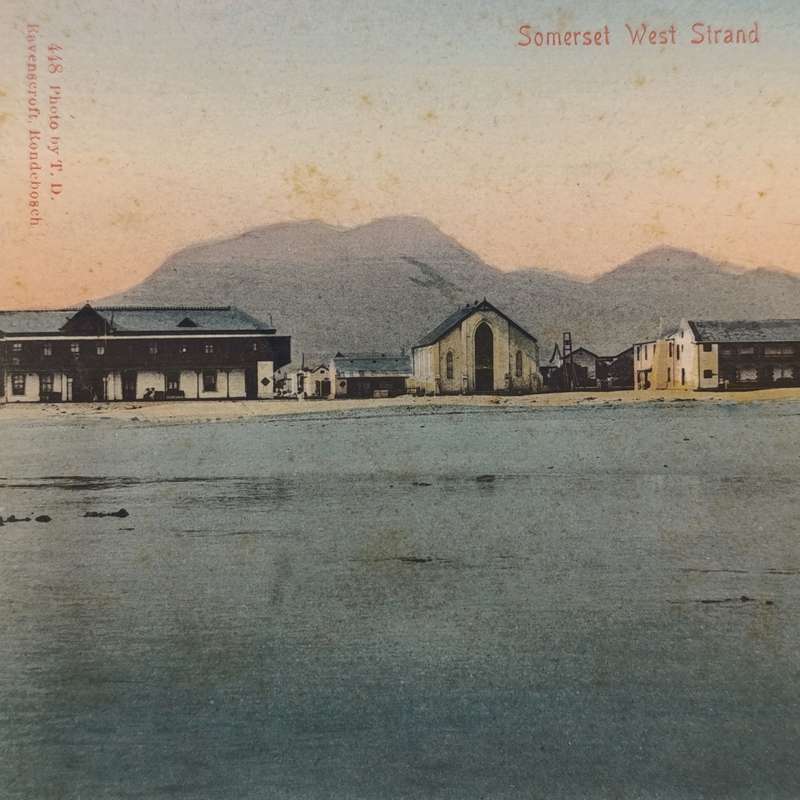 Postcard unused Somerset West Strand early 1900's