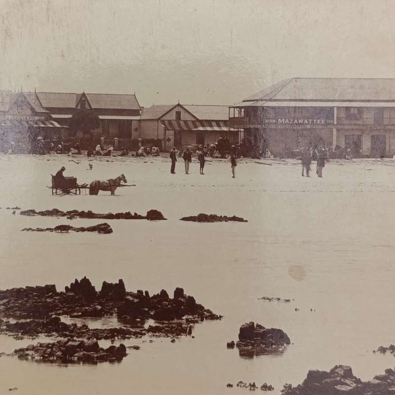 Somerset Strand Postcard - unused early 1900's - Union Cafe and other landmarks visible