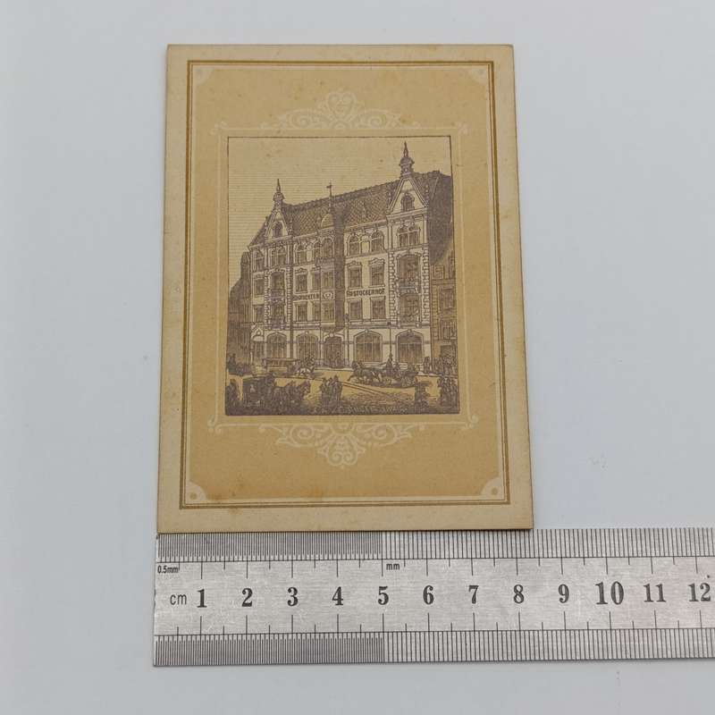 1891 Wedding reception card for Emile Marsman & Max Peeck with menu - Germany