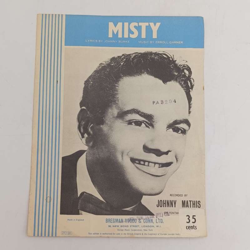 Vintage Music Scare - Misty - by Johnny Burke, Errol Garner, Johnny Mathis