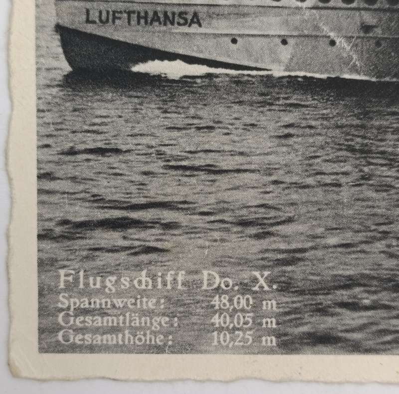 German Lufthansa flown postcard - Flugschiff Do "x" Europaflug 1933 Stormberg to Nurnberg