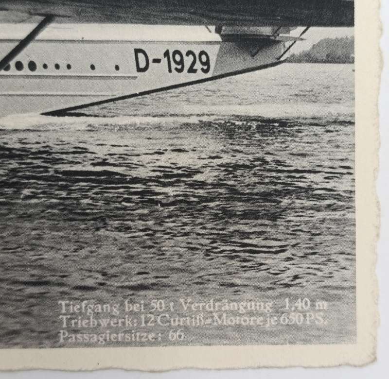 German Lufthansa flown postcard - Flugschiff Do "x" Europaflug 1933 Stormberg to Nurnberg