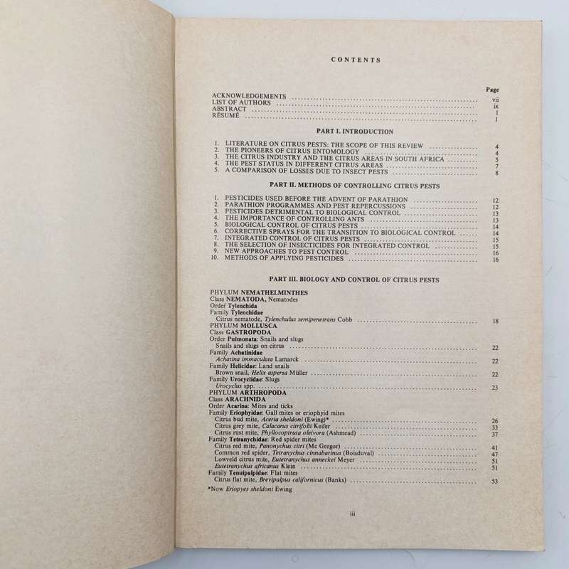 South Africa Science Bulletin 391 Citrus pests in South Africa - 1978