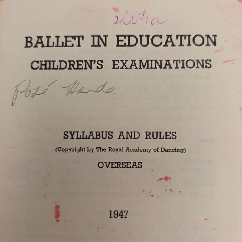 Royal academy of dancing - Ballet in education 1954 edition