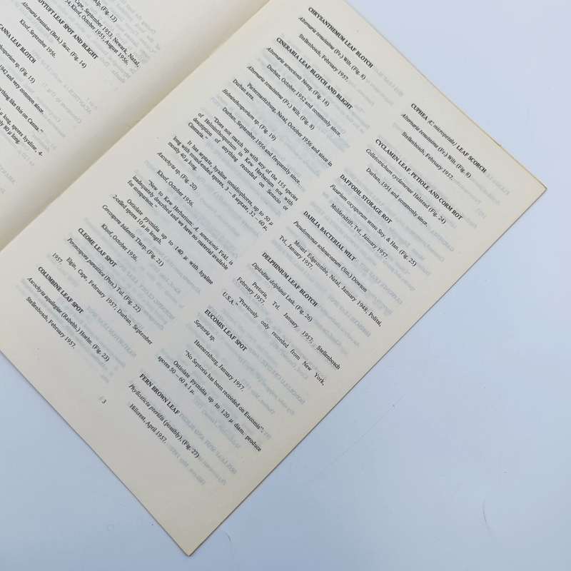 1972 Technical bulletin - Records of Diseases of Ornamental plants