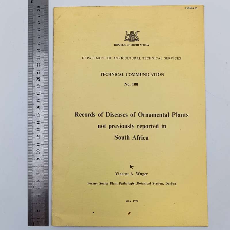 1972 Technical bulletin - Records of Diseases of Ornamental plants
