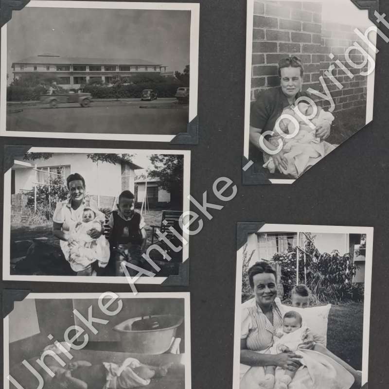 Vintage album with about 90 photos - 1950's - Roux family - also some negatives - Pretoria area