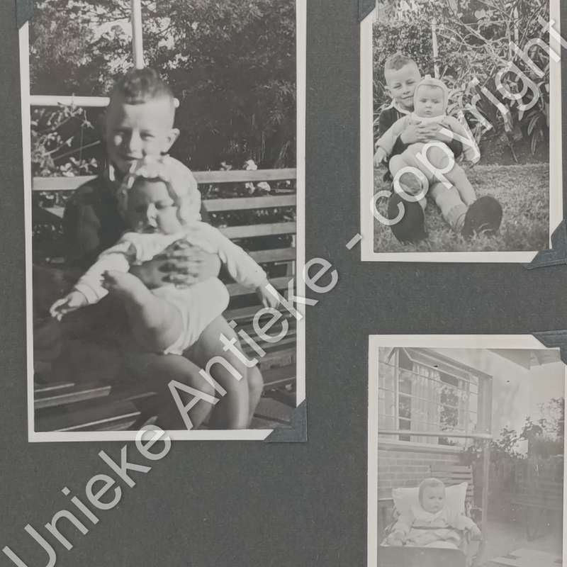 Vintage album with about 90 photos - 1950's - Roux family - also some negatives - Pretoria area